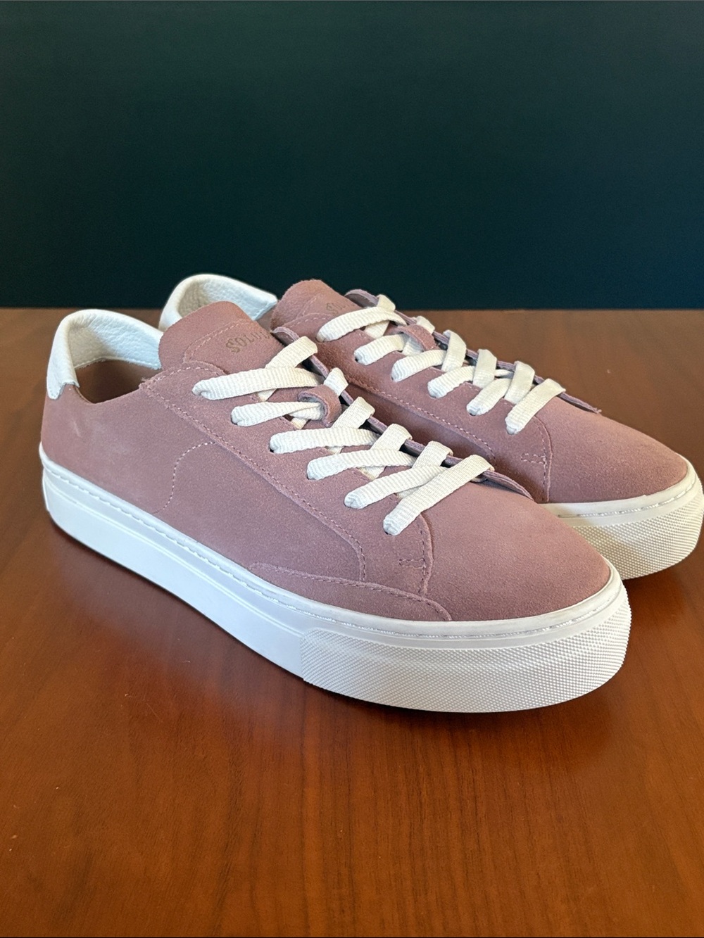 Soludos, The Ibiza Platform Sneaker, dusty pink, size 9